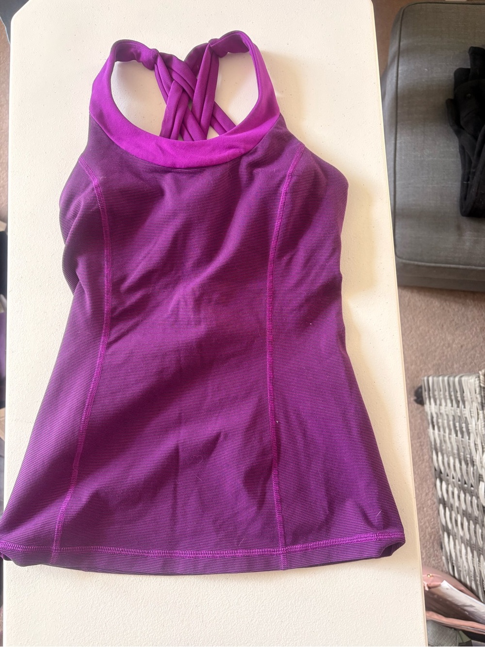 lululemon athletica Purple Crisscross Back Athletic Tank